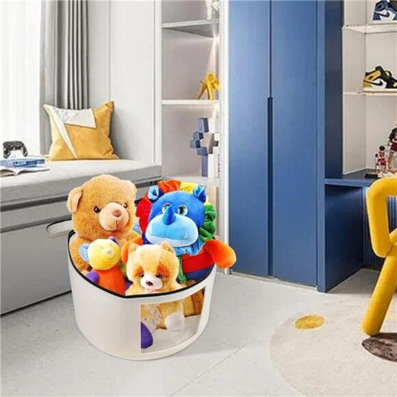 Large Hat Storage Box Foldable Felt Travel Organizer for Hats Toys Clothes - Picture 6 of 8